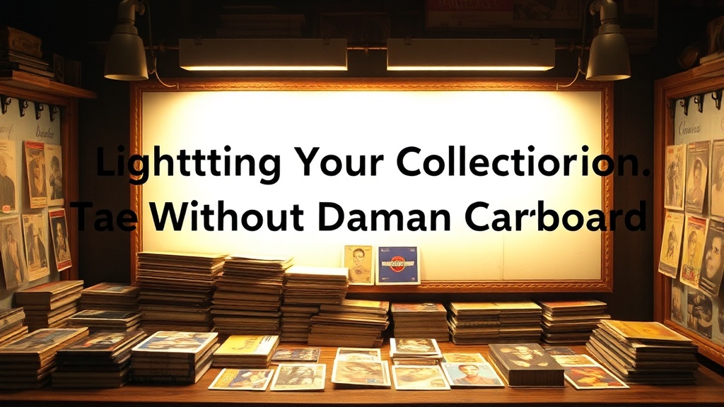 Lighting Your Collection Without Damaging the Cardboard