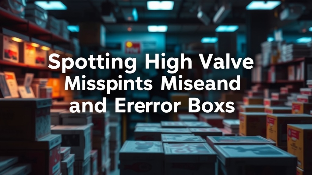 Spotting High Value Misprints and Error Boxes