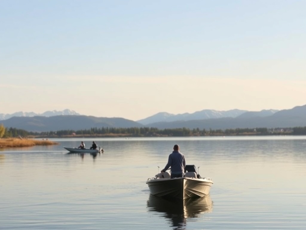 Chestermere Lake with outdoor activities like fishing and boating