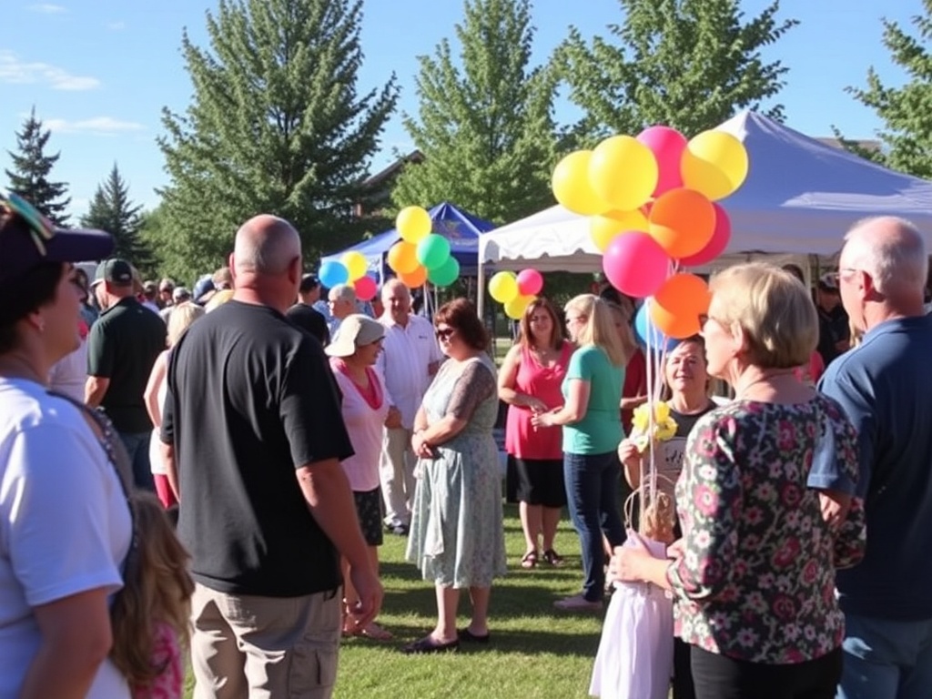 local event in Chestermere, people gathered for a community celebration