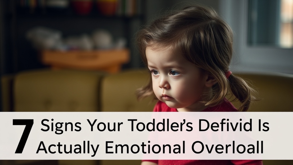 7 Signs Your Toddler's Defiance Is Actually Emotional Overload