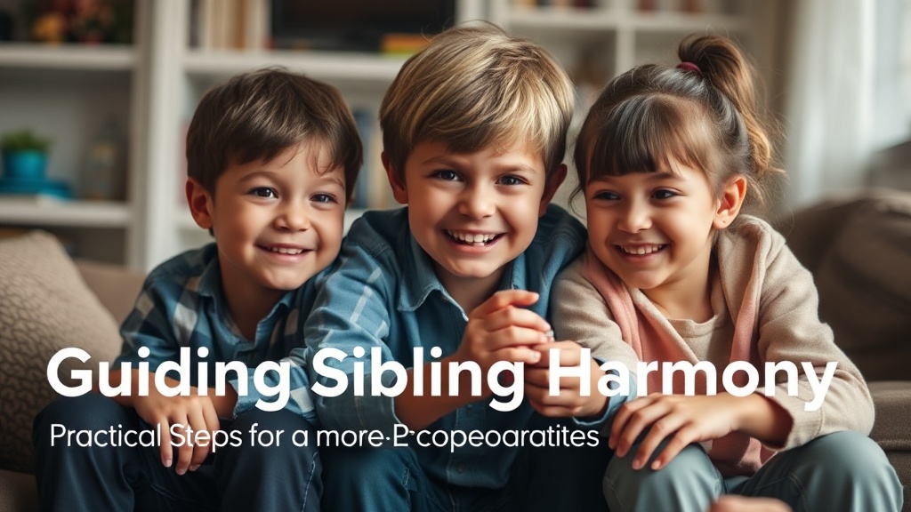 Guiding Sibling Harmony: Practical Steps for a More Cooperative Home