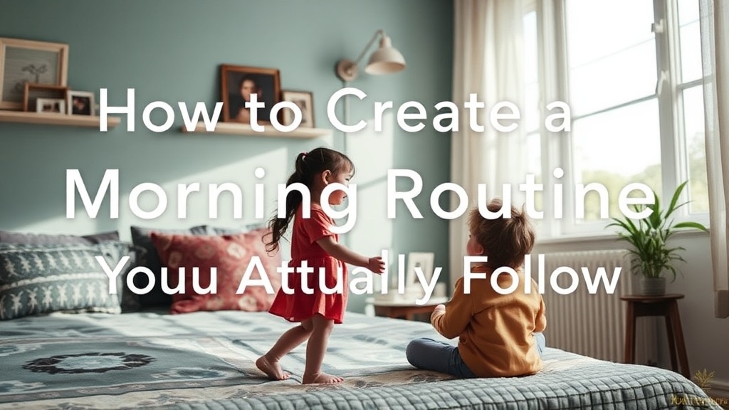 How to Create a Morning Routine Your Child Will Actually Follow