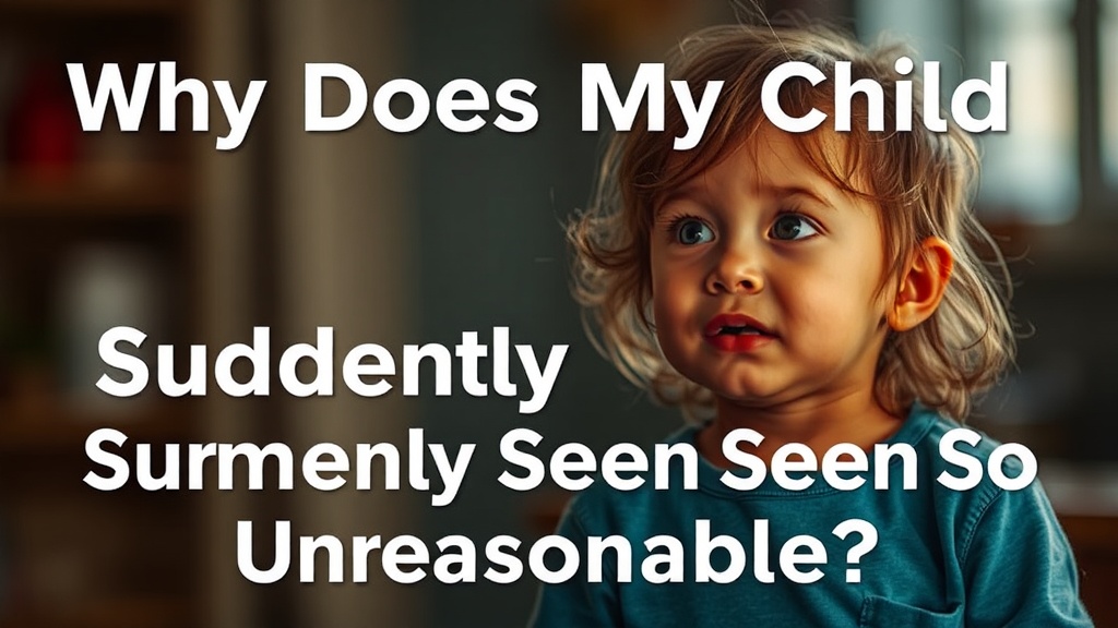 Why Does My Child Suddenly Seem So Unreasonable?