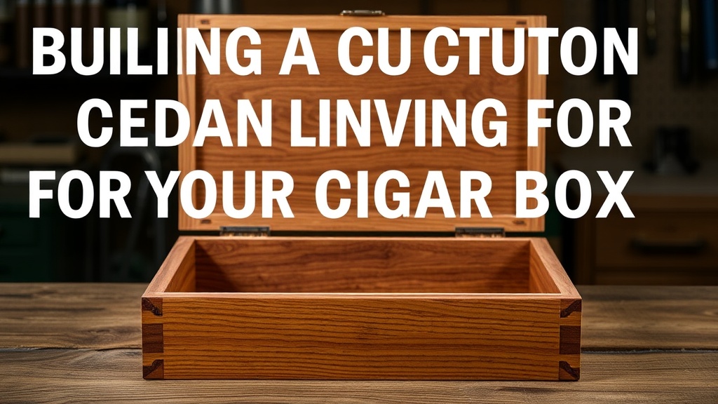 Building a Custom Cedar Lining for Your Cigar Box