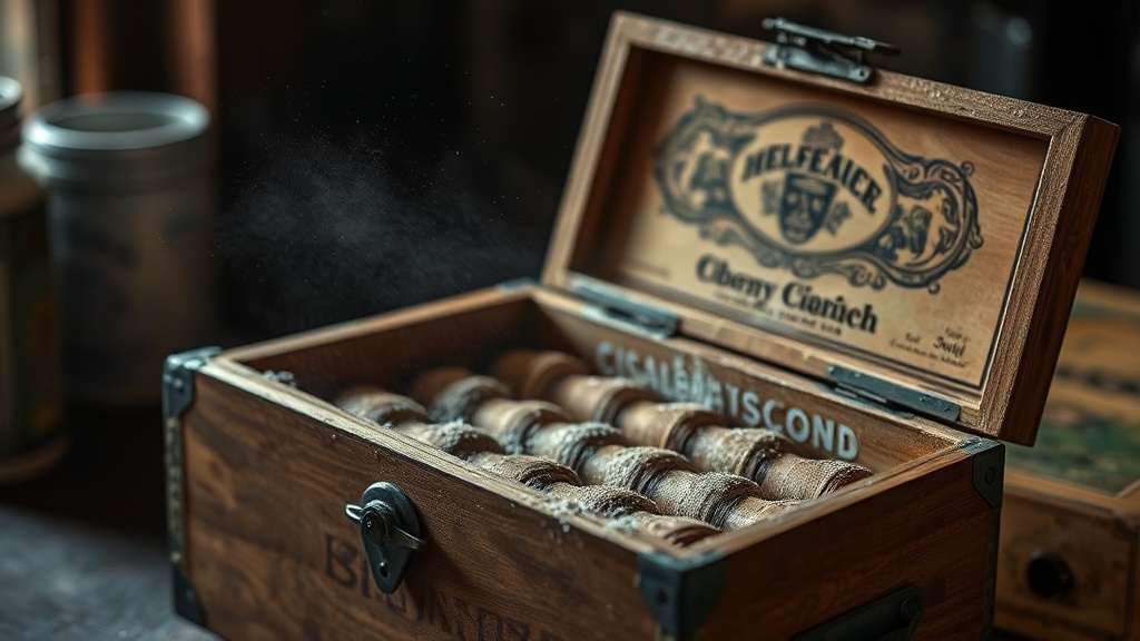Cleaning Dust and Grime from Vintage Cigar Box Surfaces