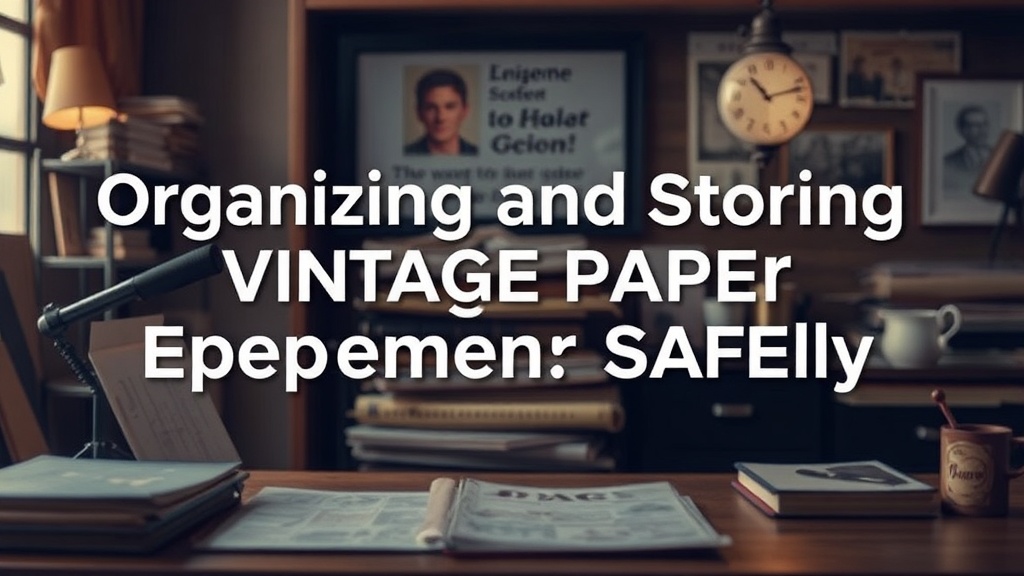 Organizing and Storing Vintage Paper Ephemera Safely
