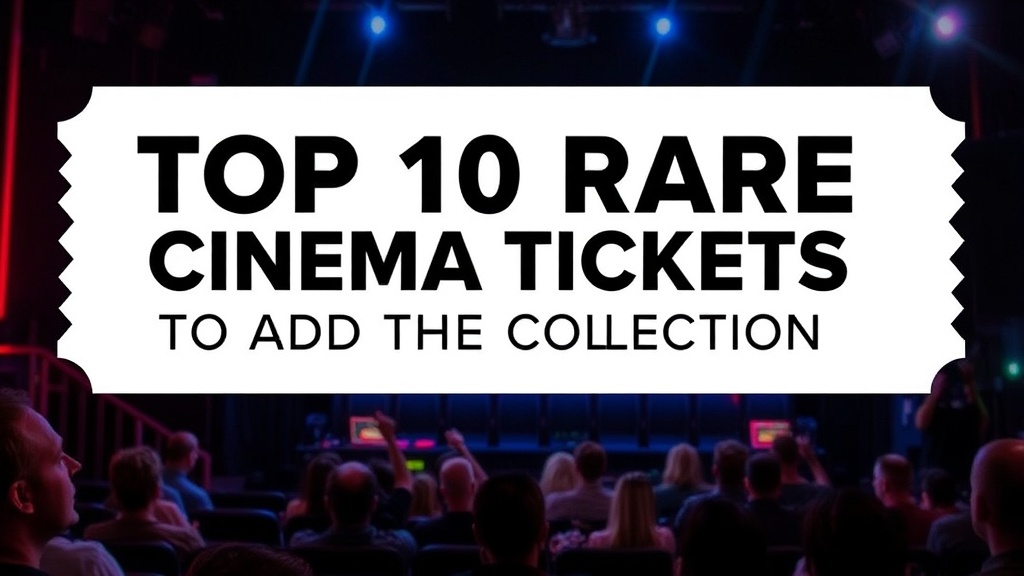 Top 10 Rare Cinema Tickets to Add to Your Collection