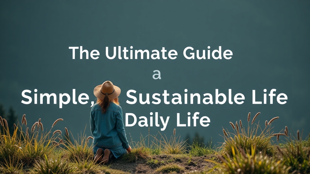 The Ultimate Guide to Embracing a Simple, Sustainable Daily Life