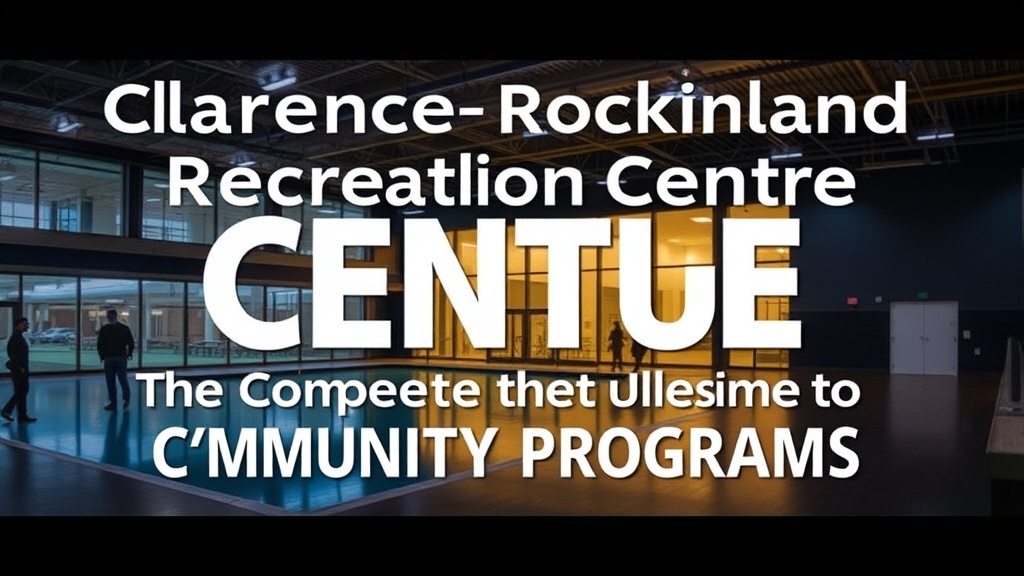 Clarence-Rockland Recreation Centre: Your Complete Guide to Community Programs