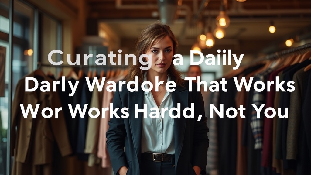 Curating a Daily Wardrobe That Works Harder, Not You