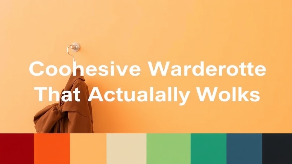 How to Build a Cohesive Wardrobe Color Palette That Actually Works