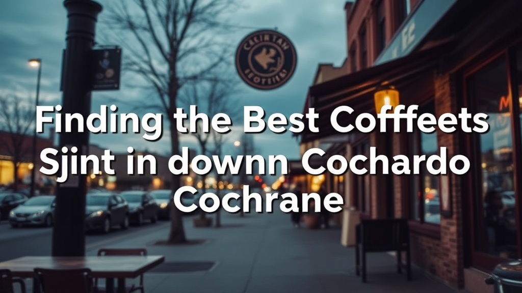 Finding the Best Coffee Spots in Downtown Cochrane