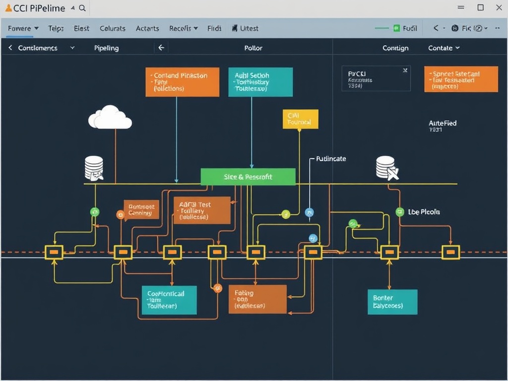 ci cd pipeline visualization running automated tests and deployments