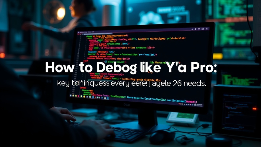 How to Debug Like a Pro: key Techniques Every Developer Needs