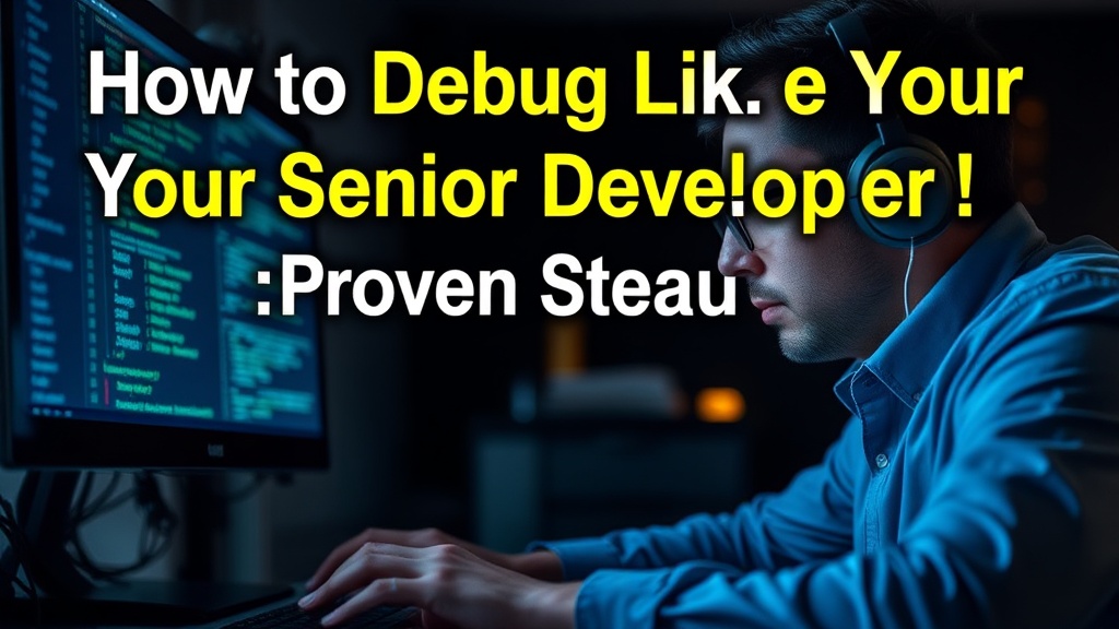 How to Debug Like a Senior Developer: Proven Strategies