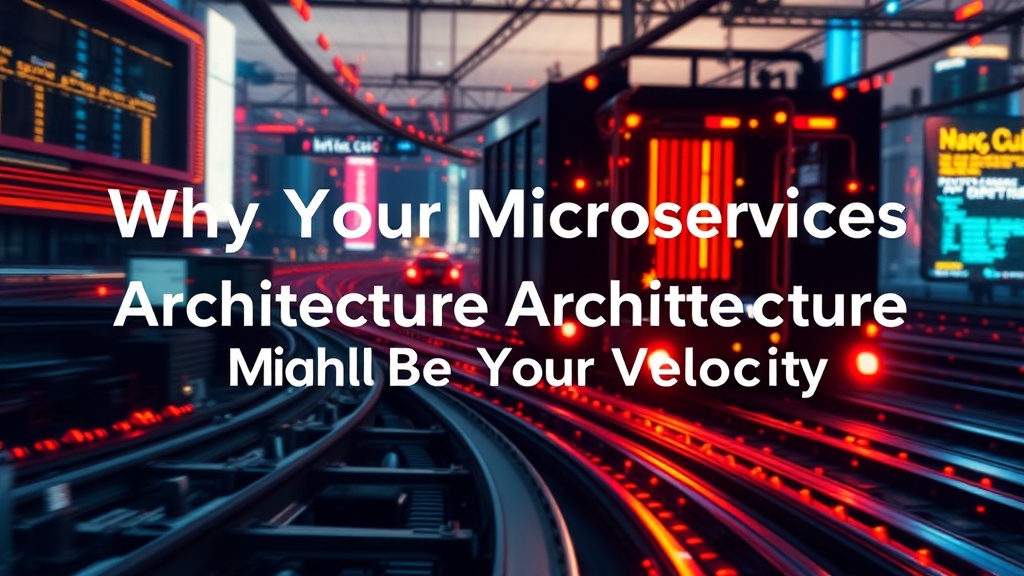 Why Your Microservices Architecture Might Be Killing Your Velocity