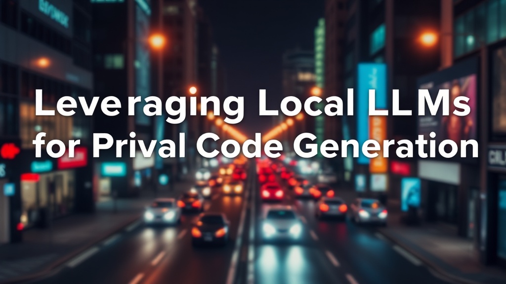 Leveraging Local LLMs for Private Code Generation