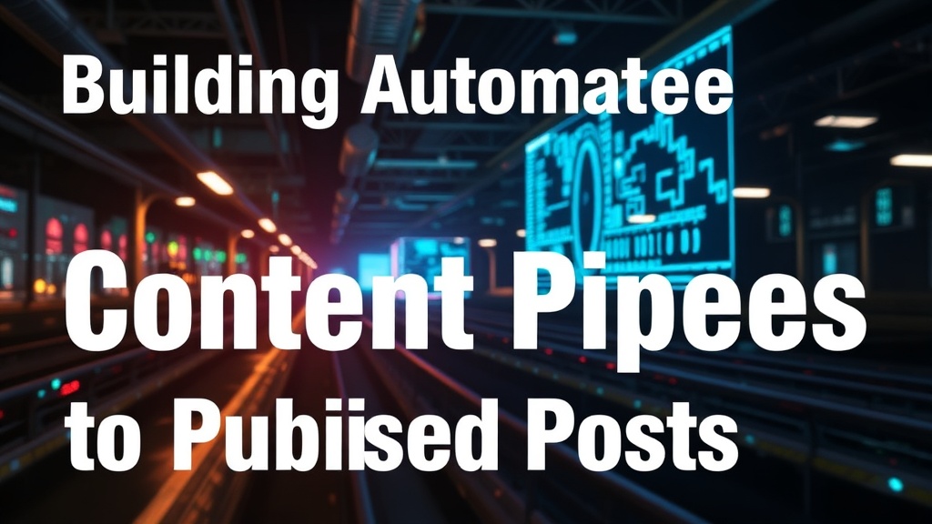 Building Automated Content Pipelines: From AI Prompts to Published Posts