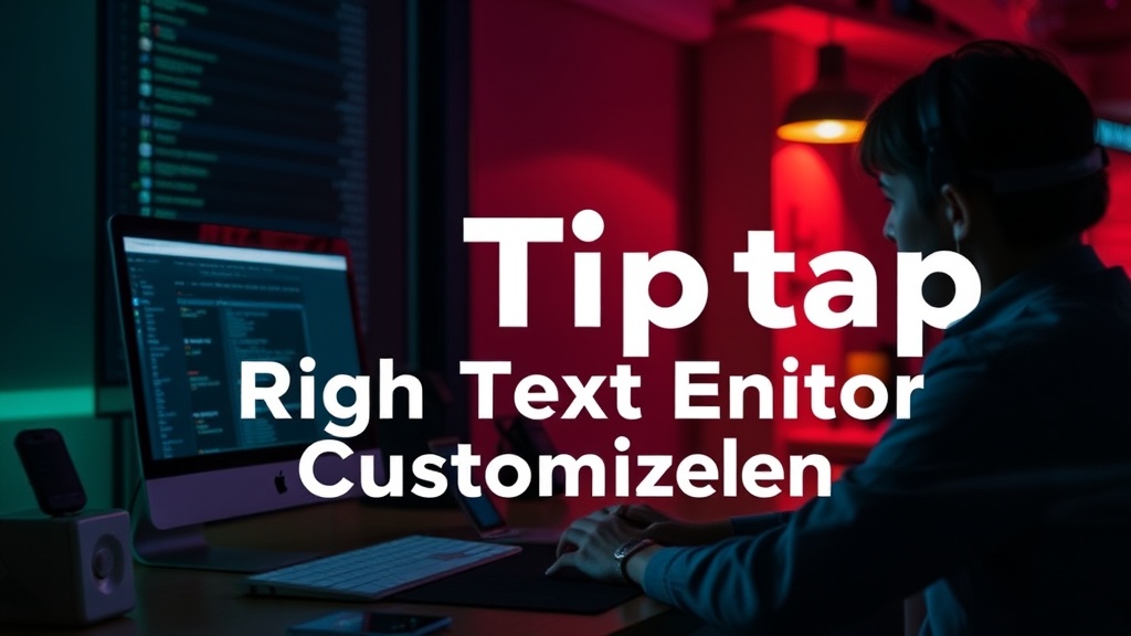 Using Tiptap for Rich Text Editor Customization