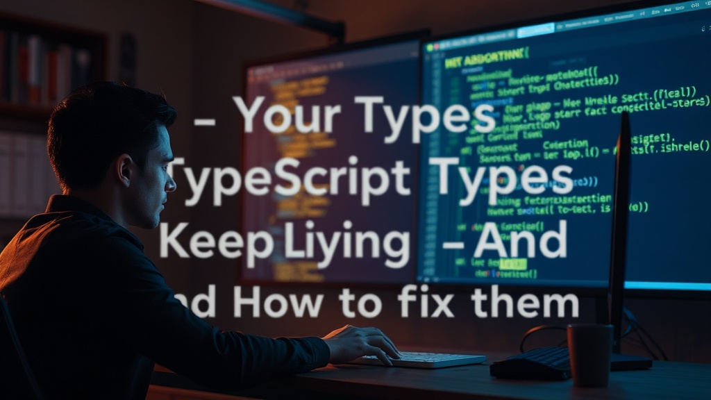 Why Your TypeScript Types Keep Lying to You — And How to Fix Them
