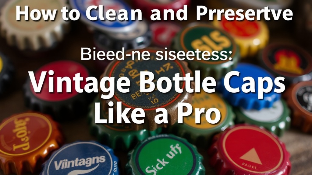 How to Clean and Preserve Vintage Bottle Caps Like a Pro