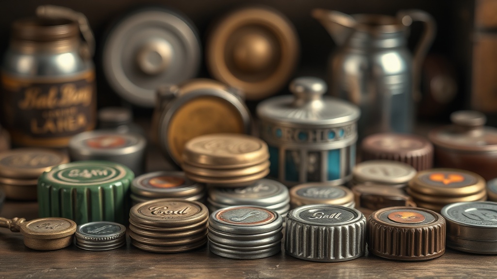 Preserving the Luster of Vintage Metal Caps and Small Collectibles