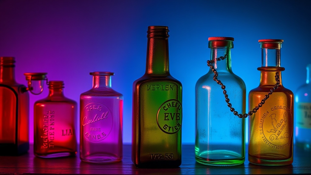 Rare Glass Colors Found in Antique Medicine Bottles
