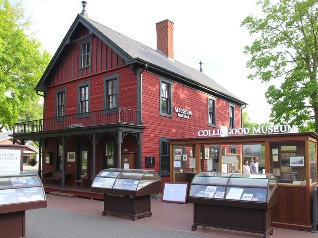 Collingwood Museum with its historic building and exhibits showcasing local history