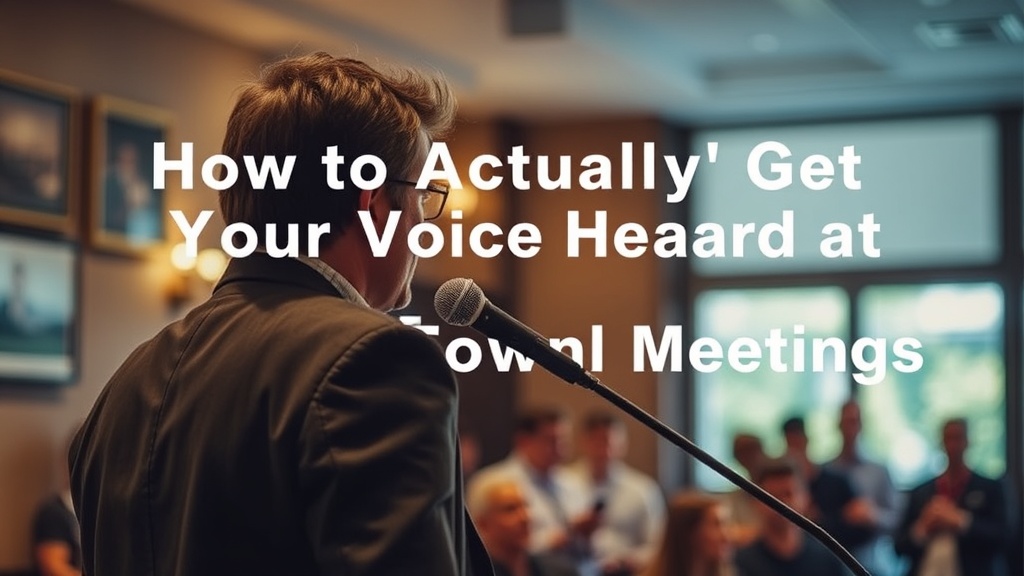 How to Actually Get Your Voice Heard at Collingwood Town Council Meetings