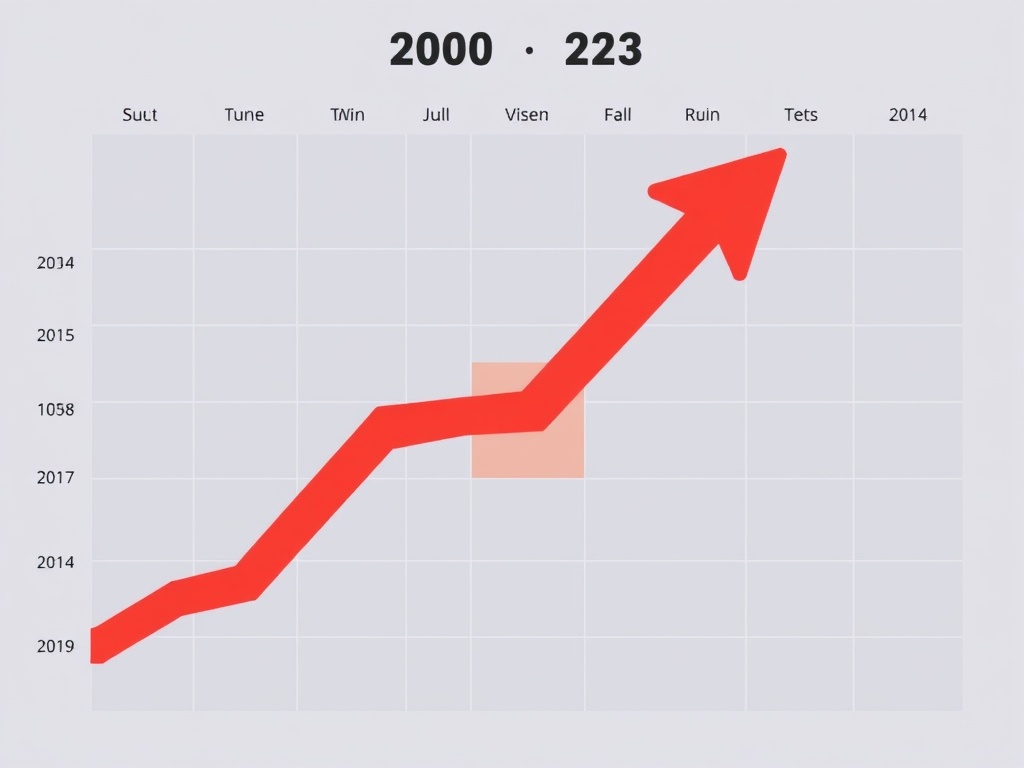 calendar with highlighted concert dates and fluctuating price arrows showing rise and fall trends