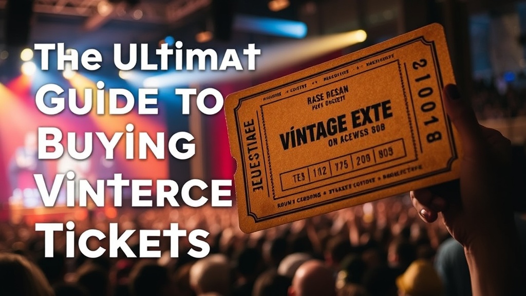 The Ultimate Guide to Buying Vintage Concert Tickets