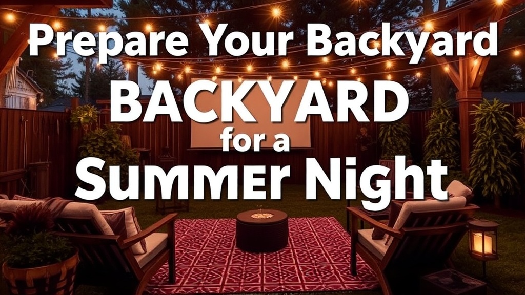 Prepare Your Backyard for a Summer Movie Night