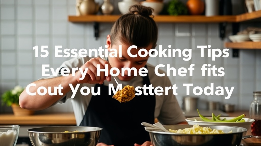 15 Essential Cooking Tips Every Home Chef Should Master Today
