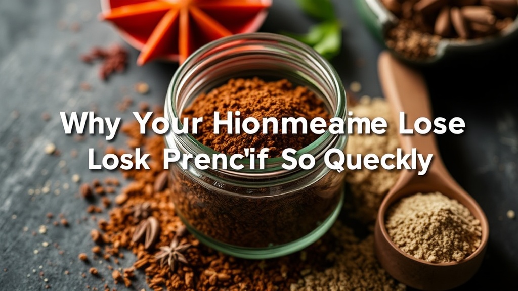Why Your Homemade Spices Lose Their Punch So Quickly