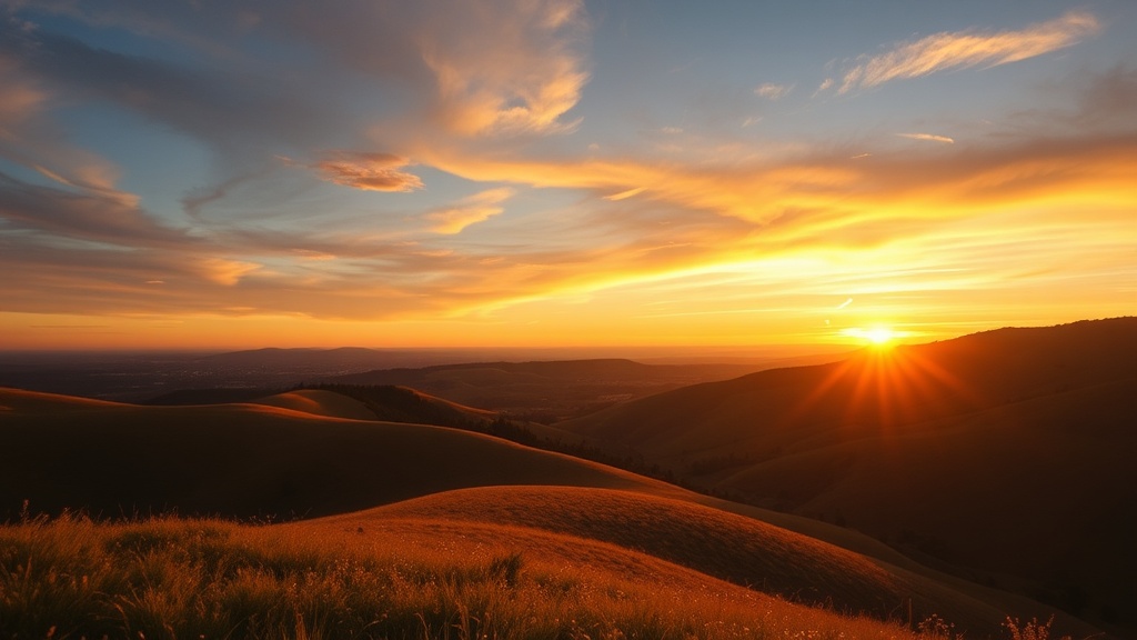 Capturing Golden Hour in Rolling Hills