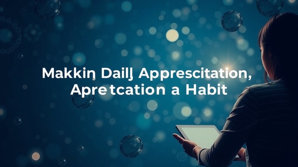 Making Daily Appreciation a Habit (Without the Pressure)