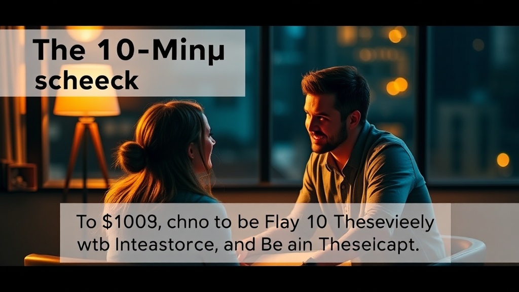 The 10-Minute Daily Check-In That Fixes More Relationships Than Therapy