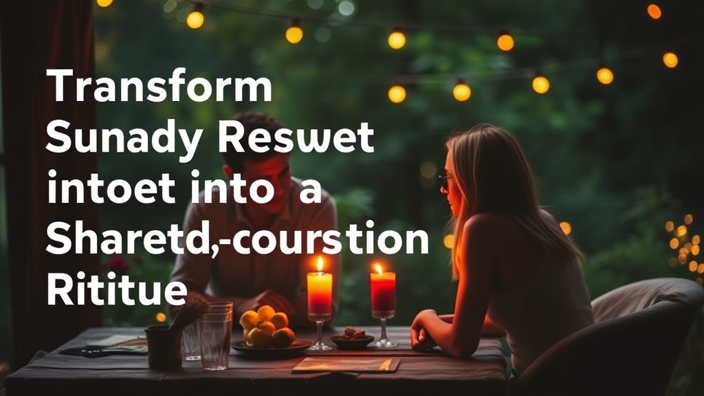 Transform Your Sunday Reset into a Shared Connection Ritual