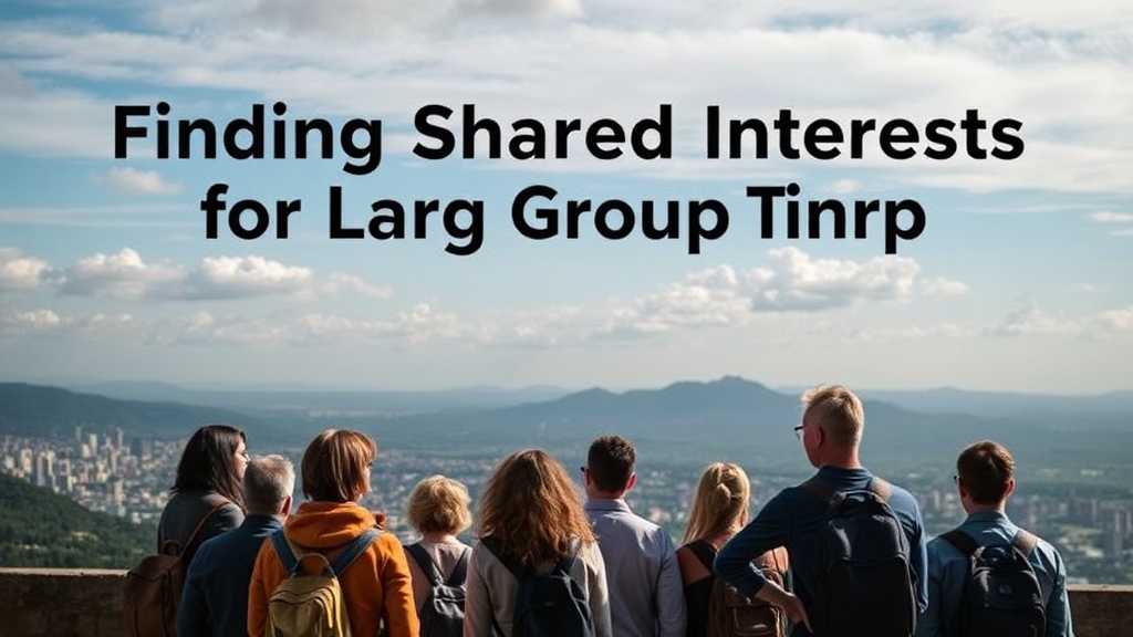 Finding Shared Interests for Large Group Trips