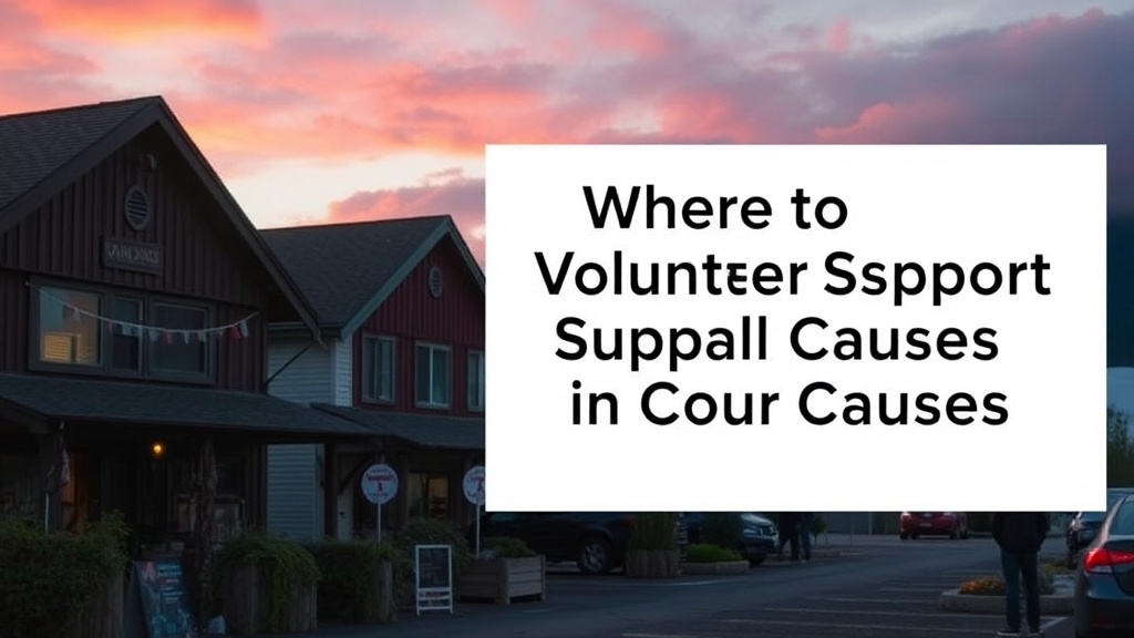 Where to Volunteer and Support Local Causes in Courtenay