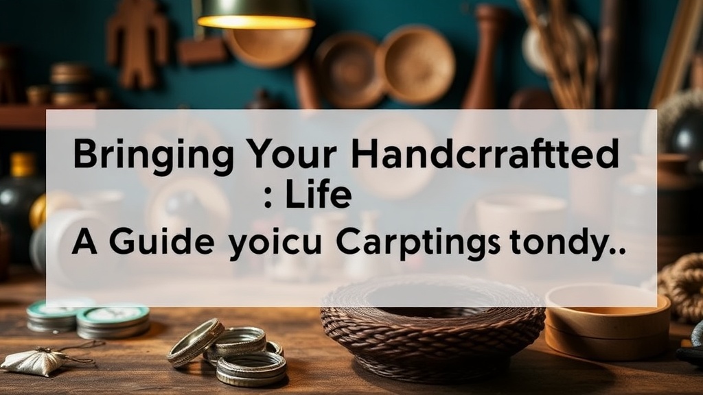 Bringing Your Handcrafted Vision to Life: A Guide to Captivating Craft Photography
