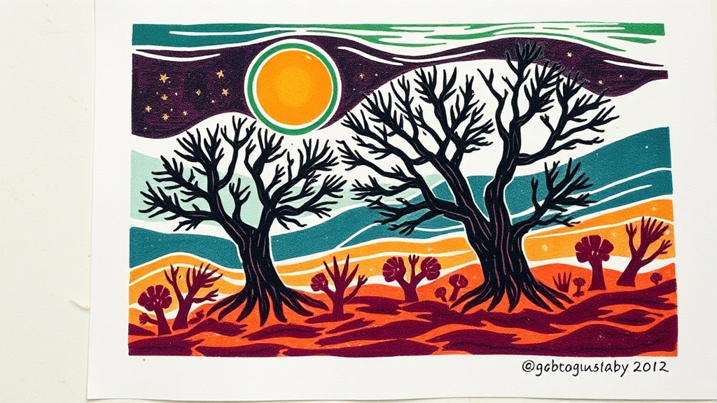 Making Your First Multi-Color Linocut Without a Press