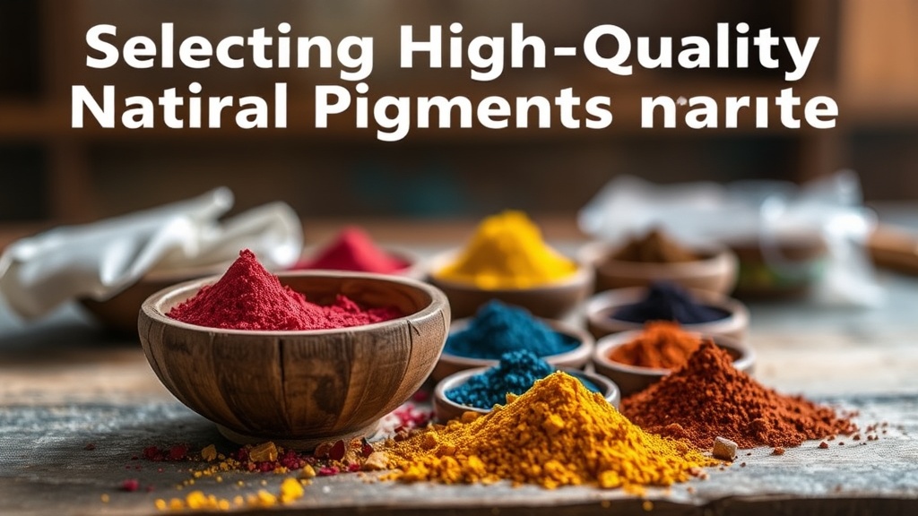 Selecting High-Quality Natural Pigments for Your Art