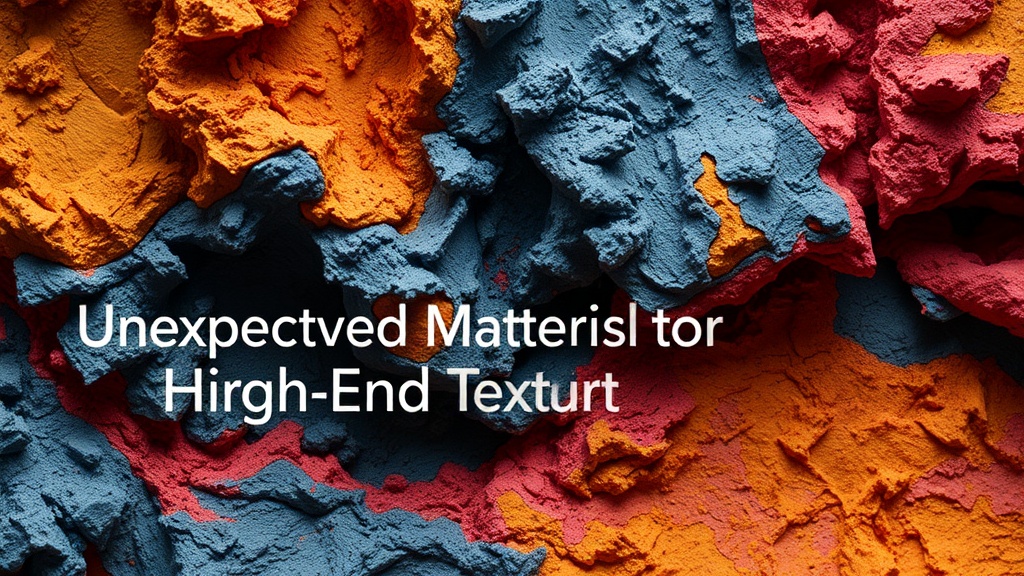 Unexpected Materials for High-End Textural Art