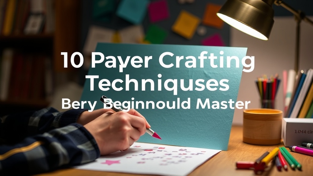 10 key Paper Crafting Techniques Every Beginner Should Master