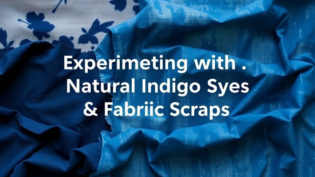 Experimenting with Natural Indigo Dyes and Fabric Scraps