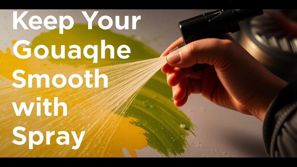 Keep Your Gouache Smooth with a Misting Spray