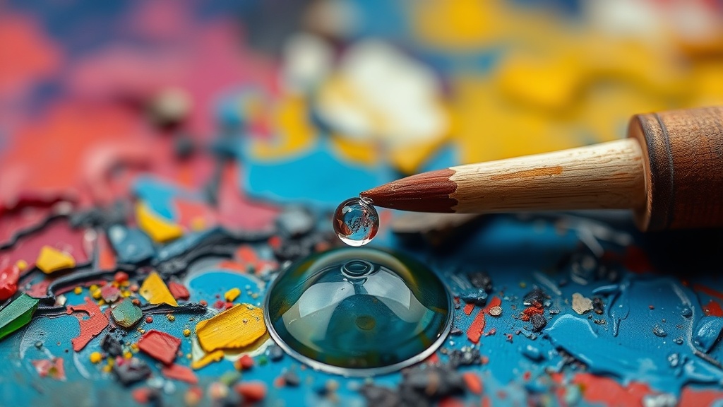 Reviving Dried Acrylic Paint with a Single Drop