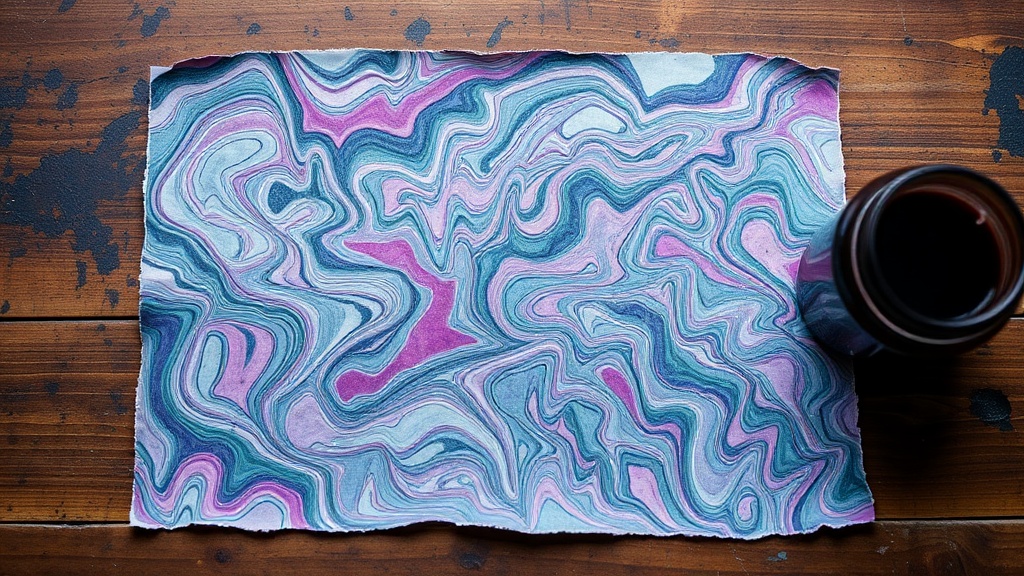 Making Marbled Paper with Homemade Ink